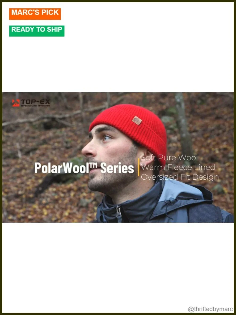 100% Merino Wool Unisex Fisherman Beanie Hat - Soft Lightweight